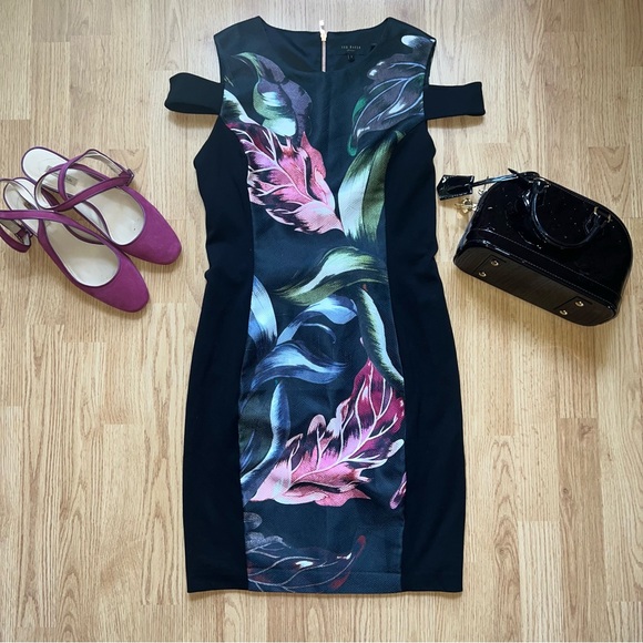 Ted Baker Eden cold-shoulder bodycon dress - Picture 5 of 9
